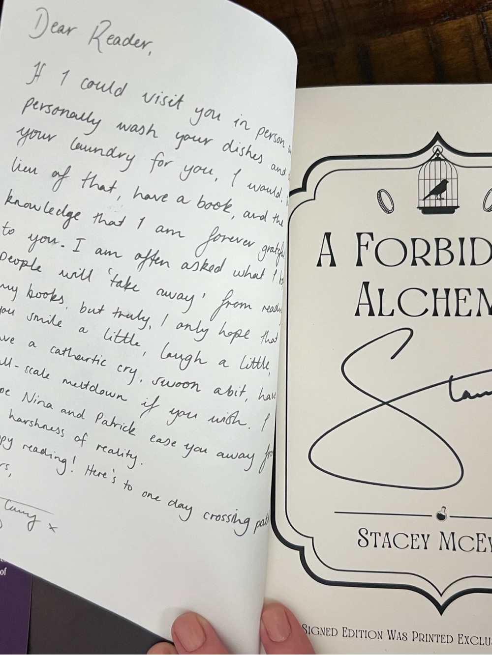 A Forbidden Alchemy by Stacey McEwan — Hardcover Owlcrate Edition - Picture 5 of 6